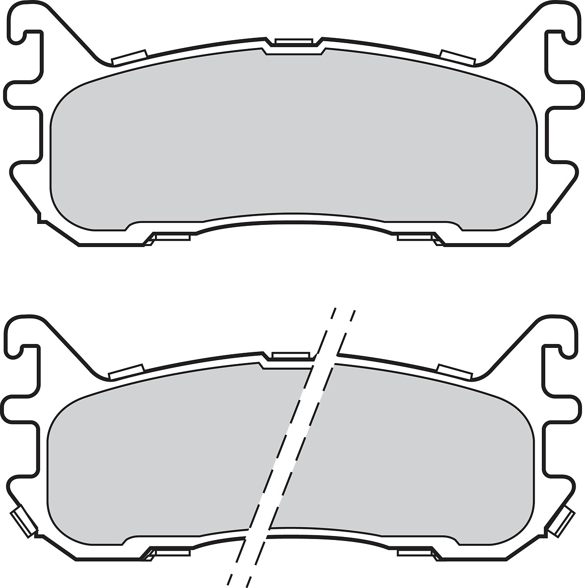 Jeu de 4 plaquettes de frein VALEO ref. 302800